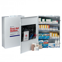 150 Person OSHA Compliant 4-Shelf First Aid Station - First Aid Safety